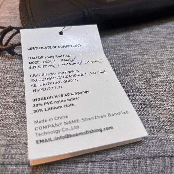 Booms Fishing Rod Case, Portable Folded Fishing Pole Case - Picture 8 of 11